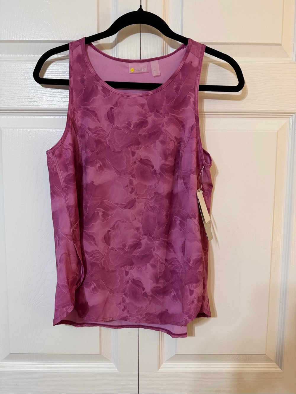 Zella Pink Purple Floral Muscle Tank